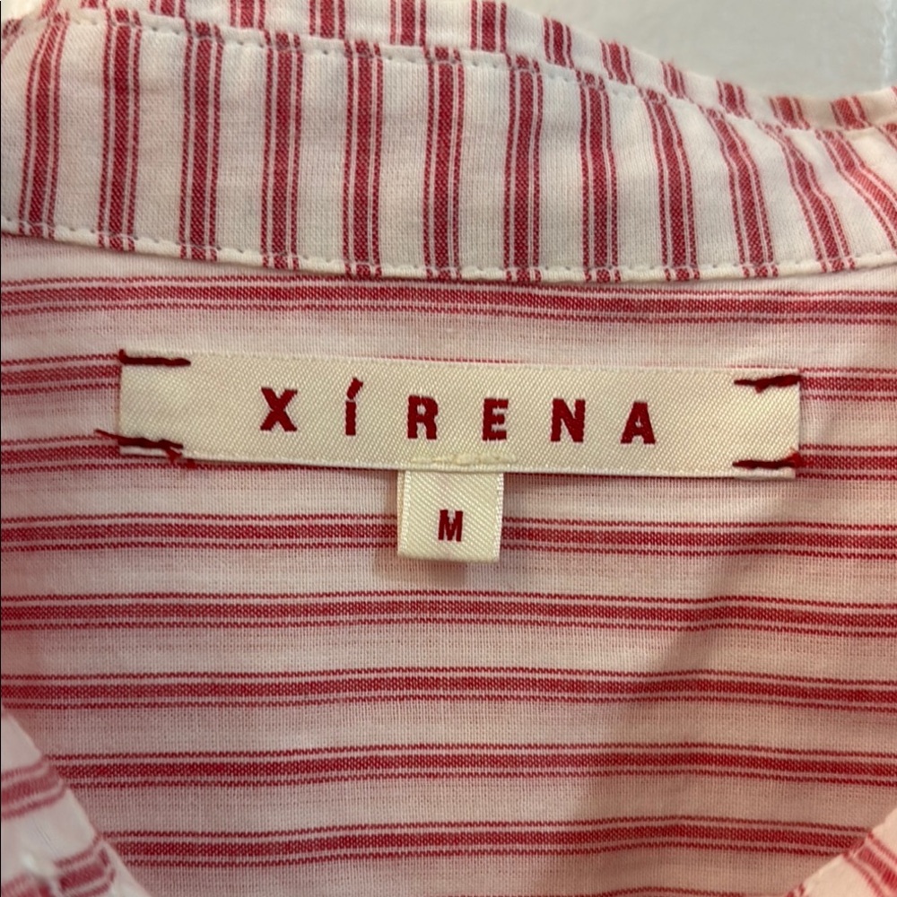 XIRENA stripped button down Shirt size M - Picture 3 of 11